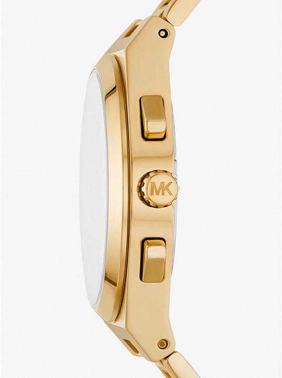 Đồng Hồ Michael Kors Oversized Lennox Gold-Tone Watch Nữ Vàng