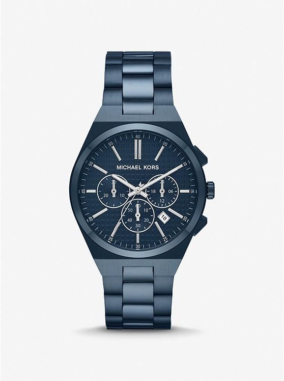 Đồng Hồ Michael Kors Oversized Lennox Blue-Tone Watch Nữ Xanh Navy