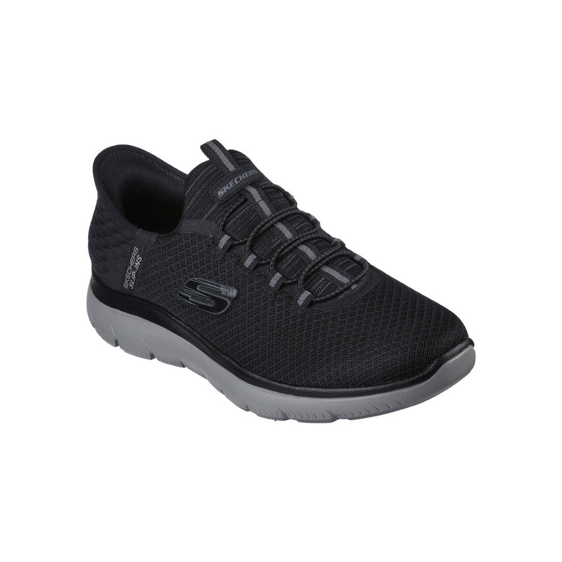 Giày Skechers Slip-Ins: Summits - High Range Nam Đen Xám