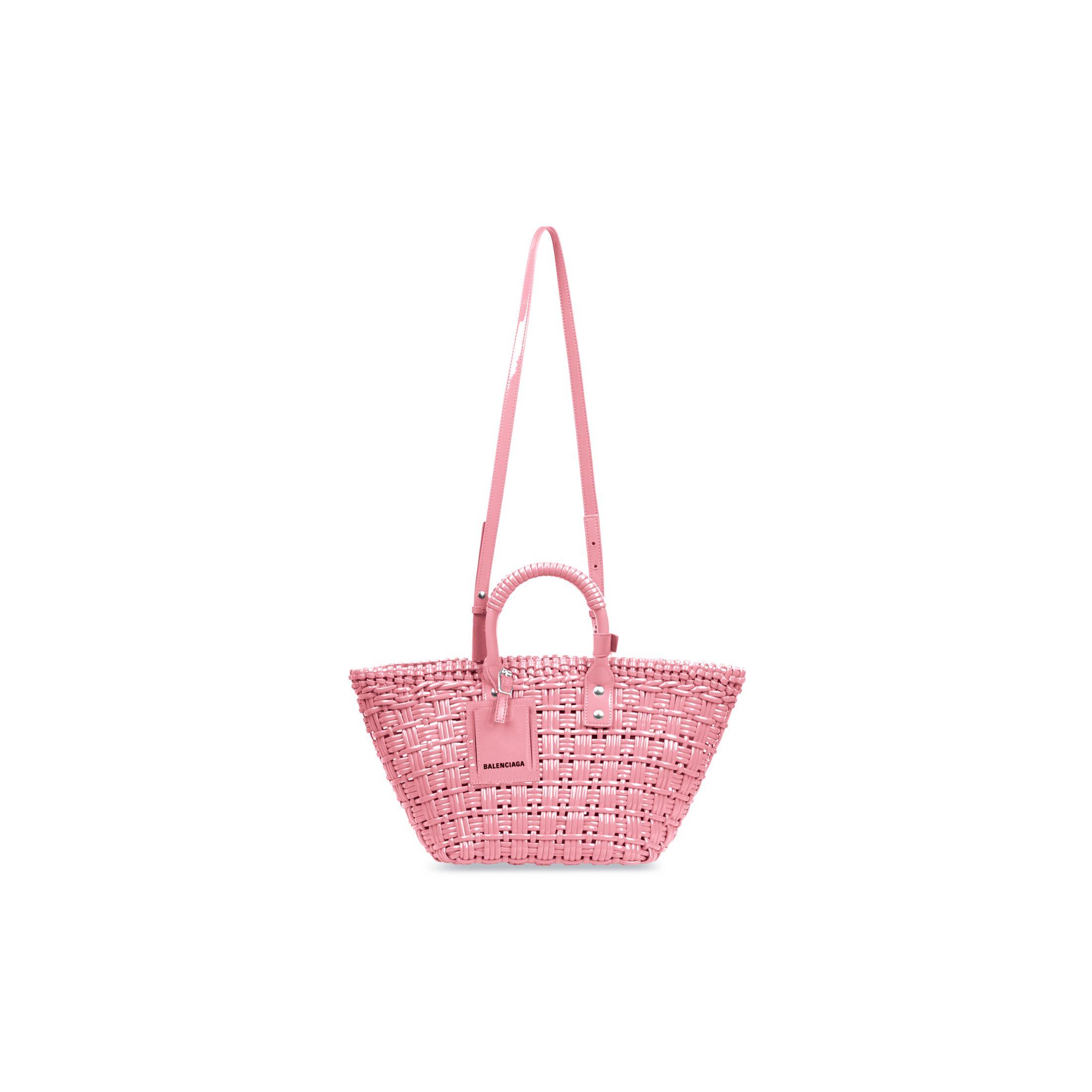 Túi Balenciaga Bistro Xs Basket With Strap Nữ Hồng Nhạt