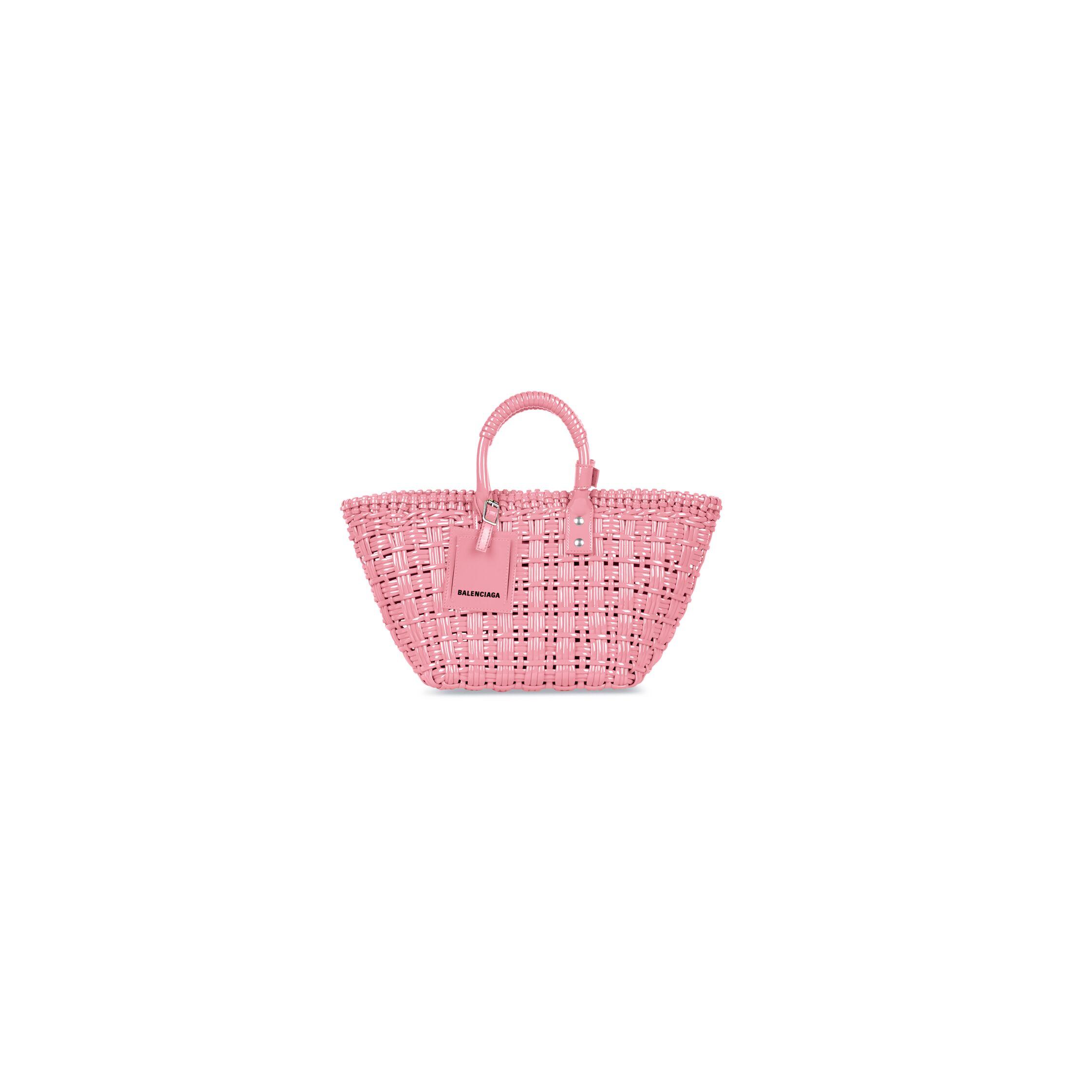 Túi Balenciaga Bistro Xs Basket With Strap Nữ Hồng Nhạt