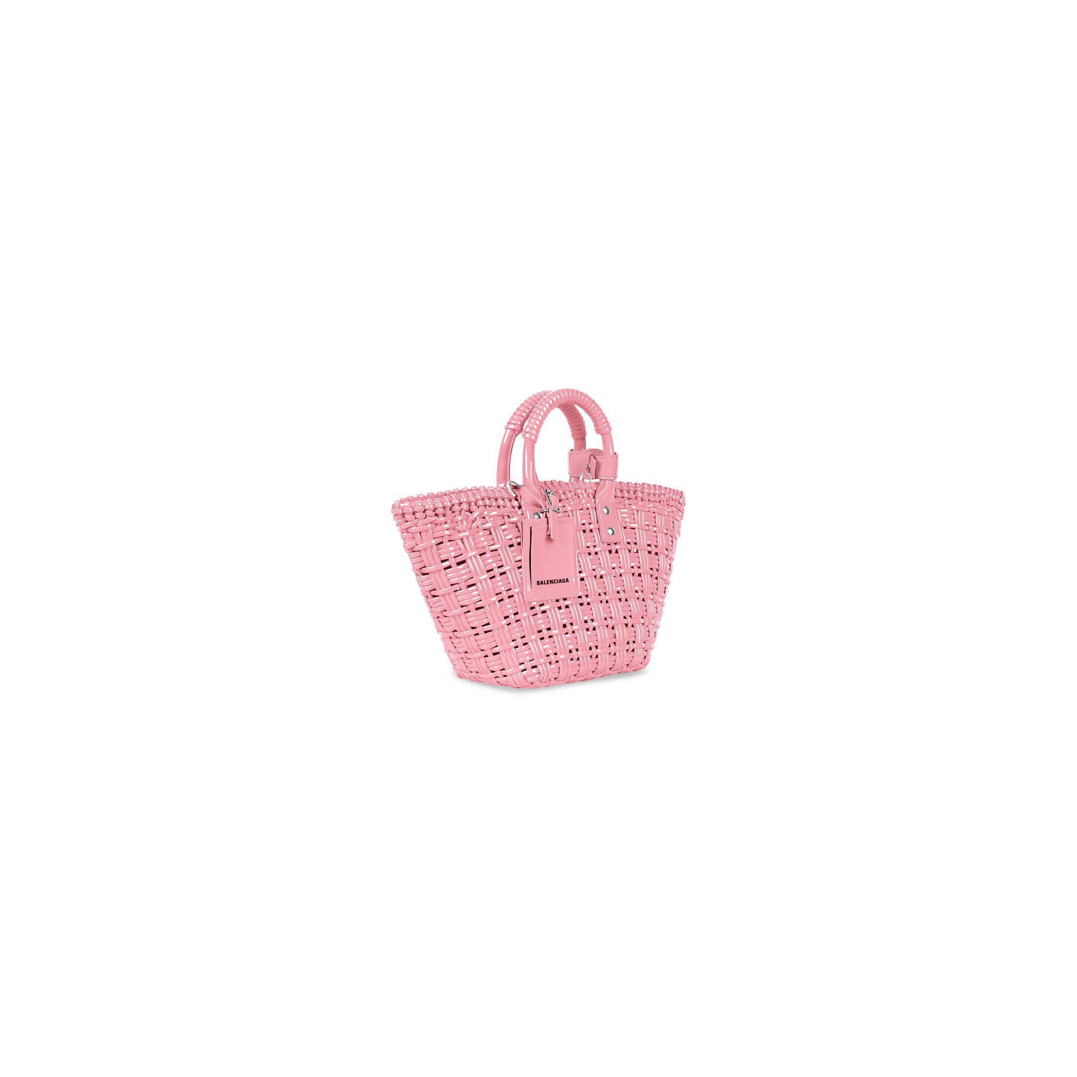 Túi Balenciaga Bistro Xs Basket With Strap Nữ Hồng Nhạt