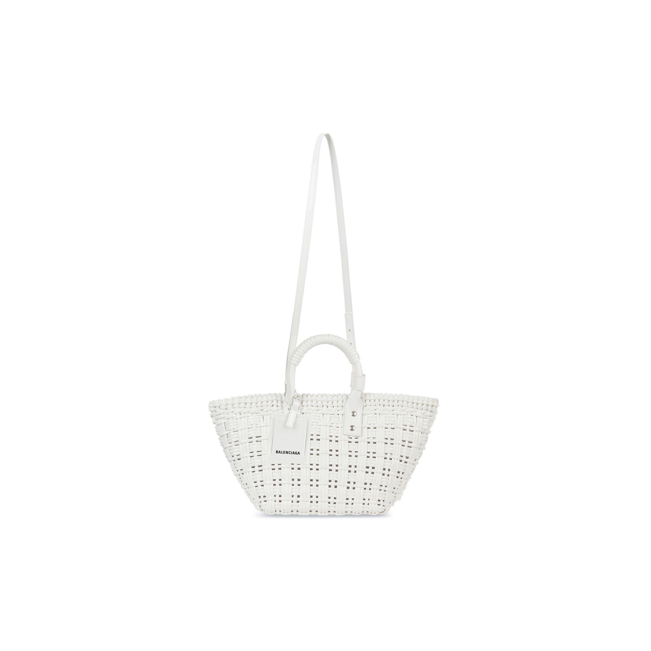 Túi Balenciaga Bistro Xs Basket With Strap Nữ Trắng