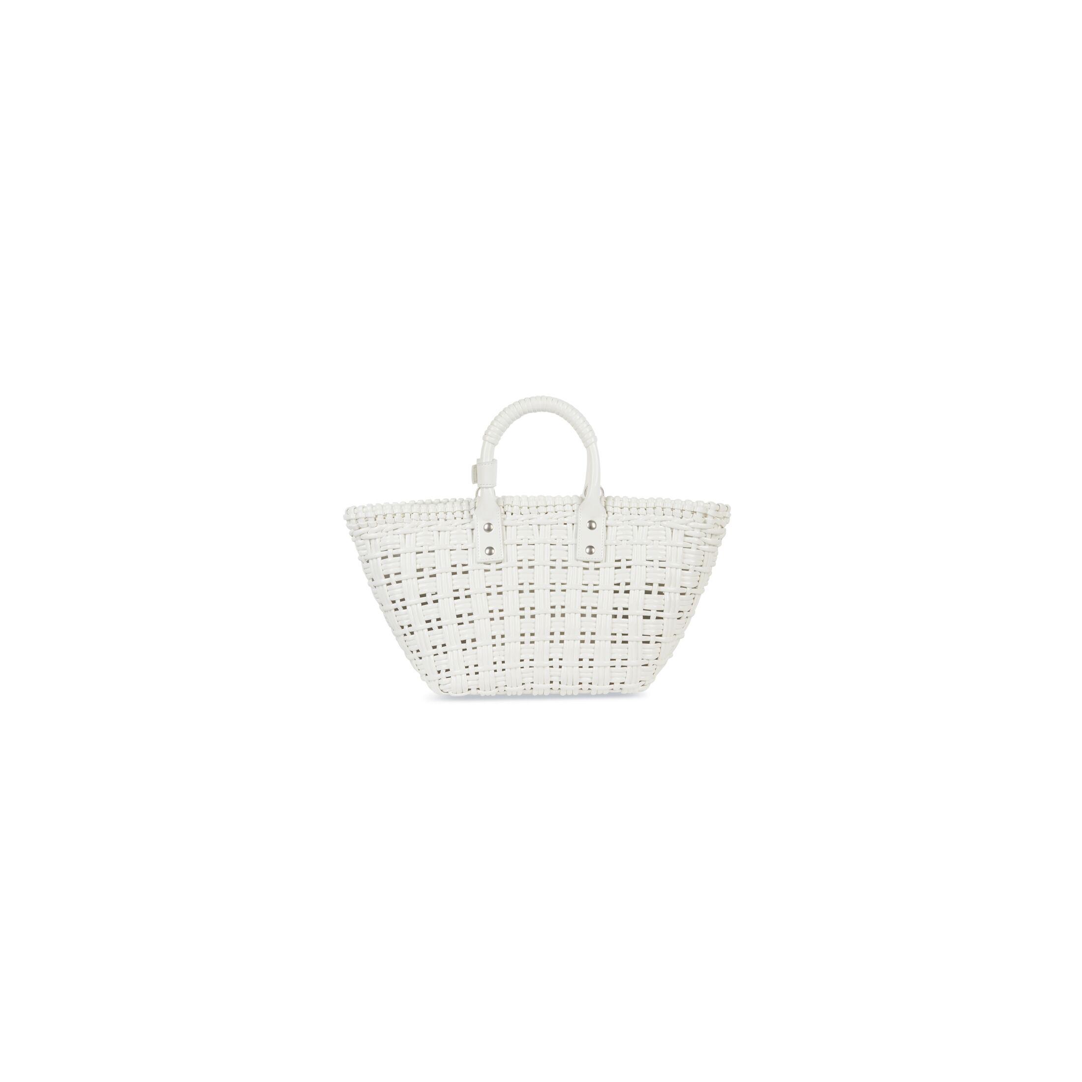 Túi Balenciaga Bistro Xs Basket With Strap Nữ Trắng