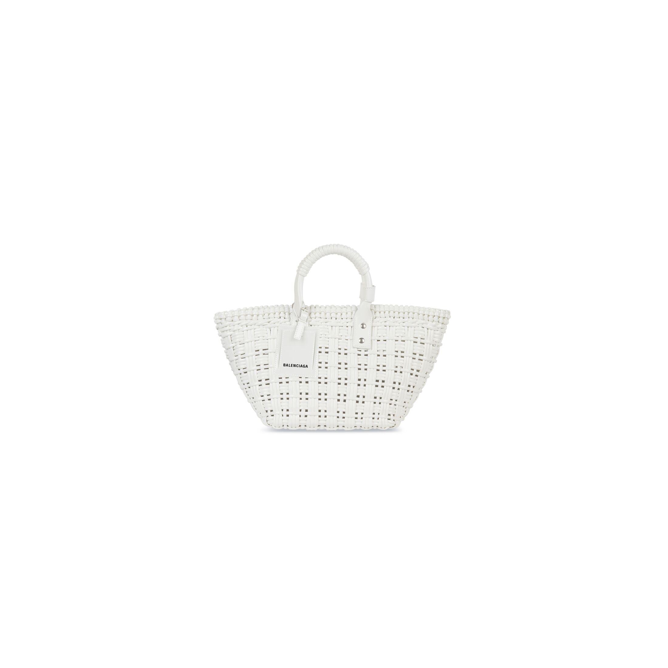 Túi Balenciaga Bistro Xs Basket With Strap Nữ Trắng