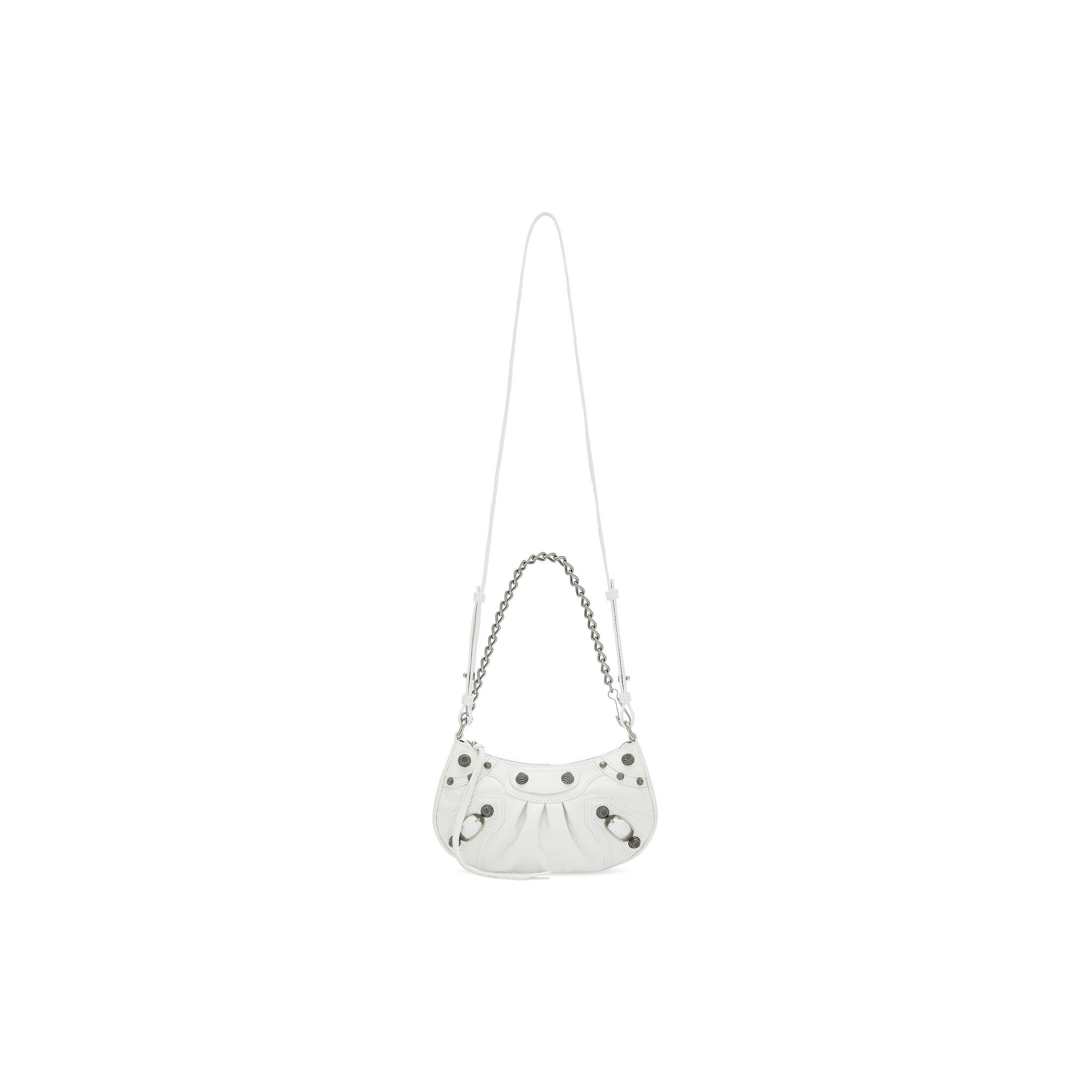 Túi Balenciaga Le Cagole Mini Bag With Chain Nữ Trắng