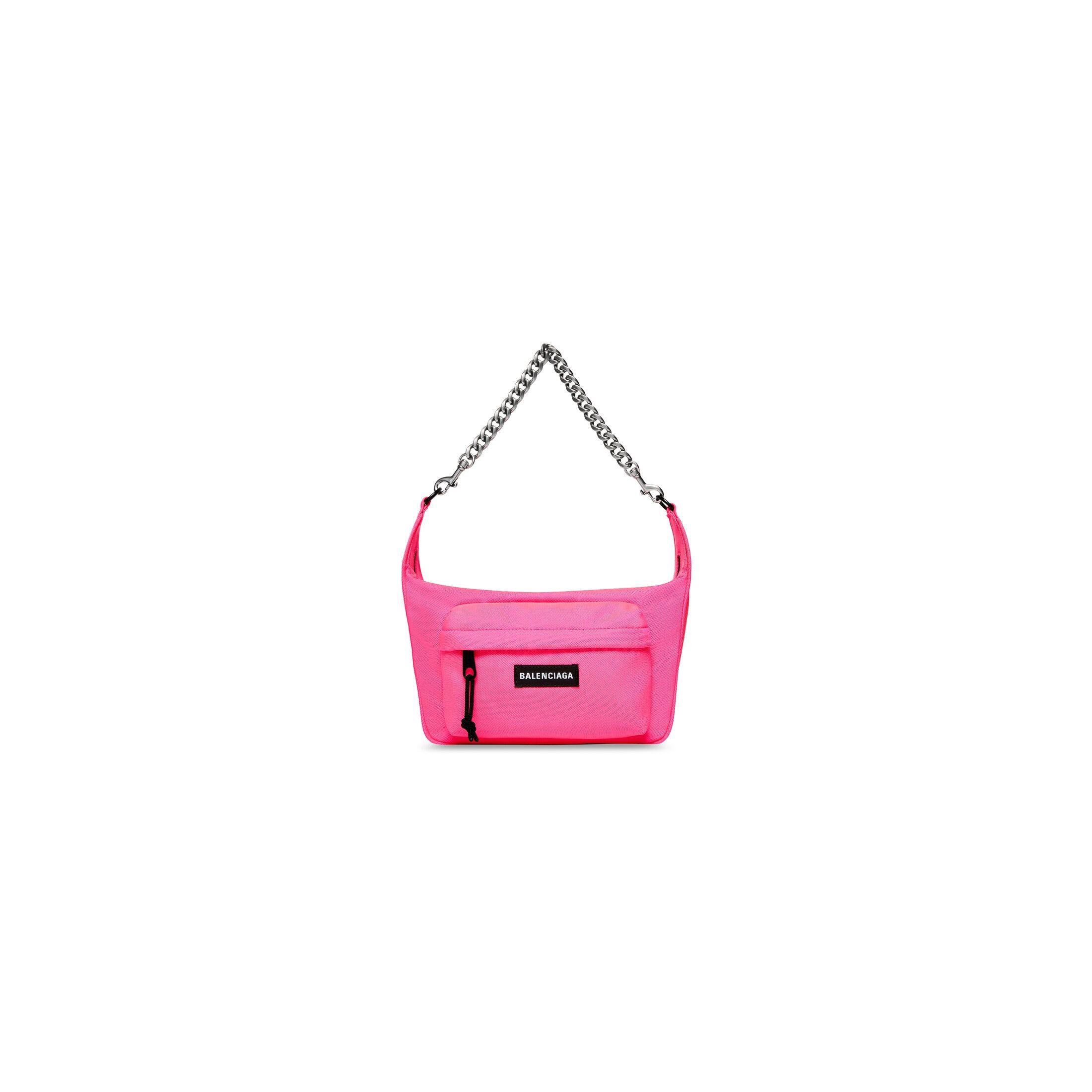 Túi Balenciaga Raver Medium Bag With Chain Nữ Hồng Neon