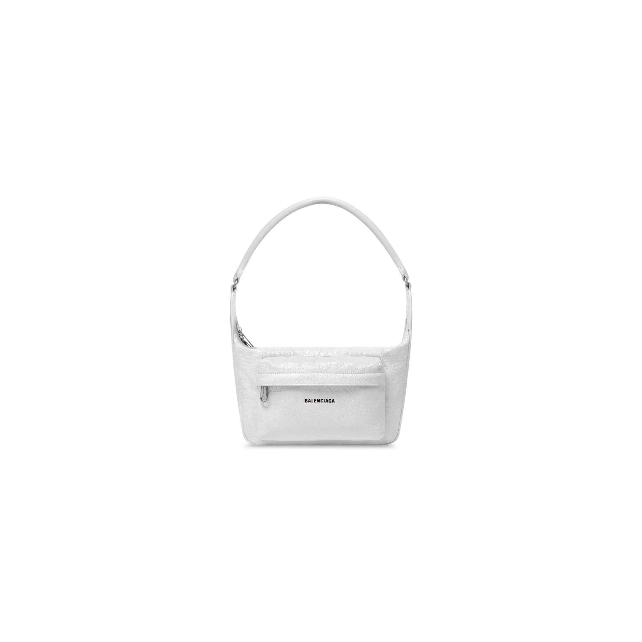 Túi Balenciaga Raver Medium Bag With Handle Nữ Trắng