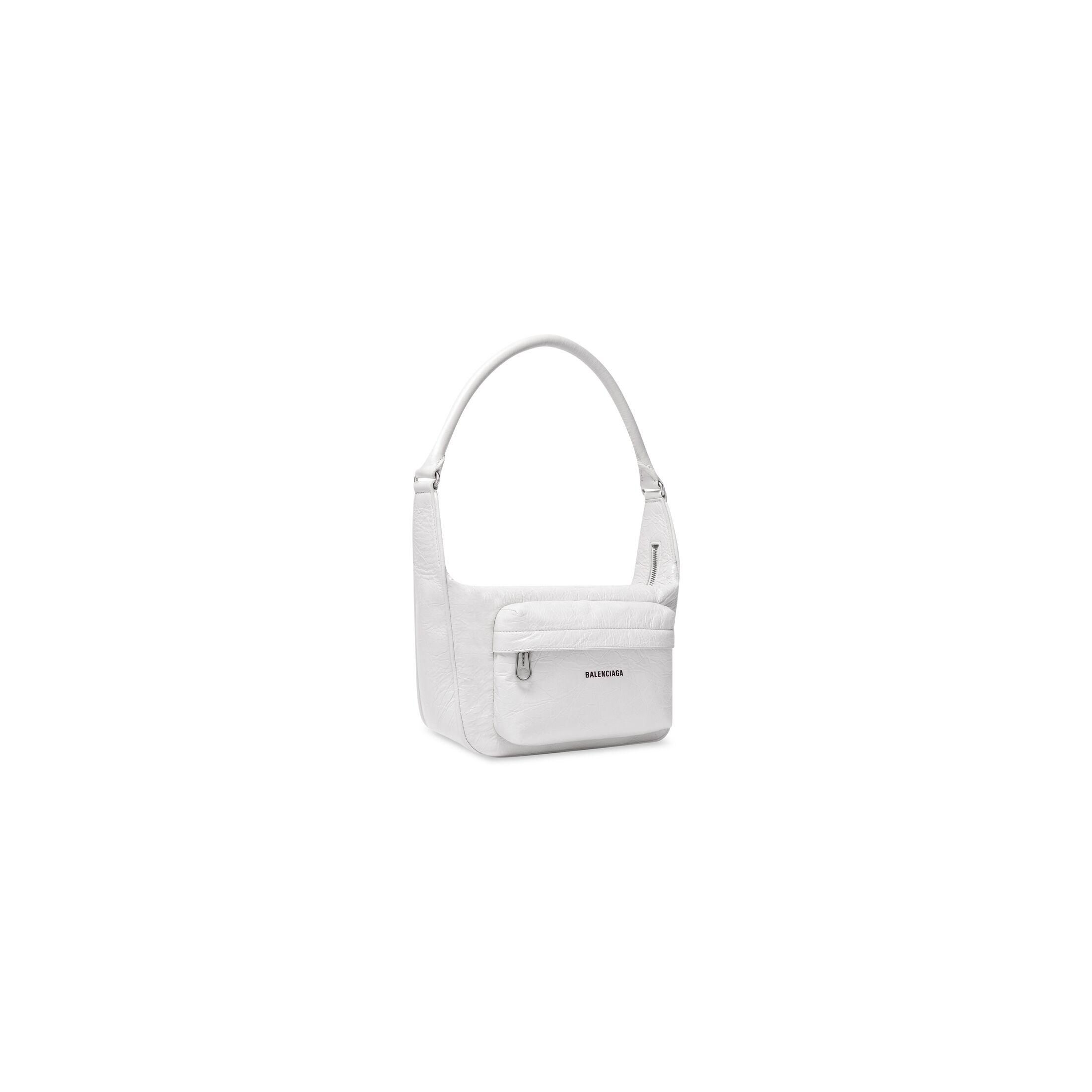 Túi Balenciaga Raver Medium Bag With Handle Nữ Trắng