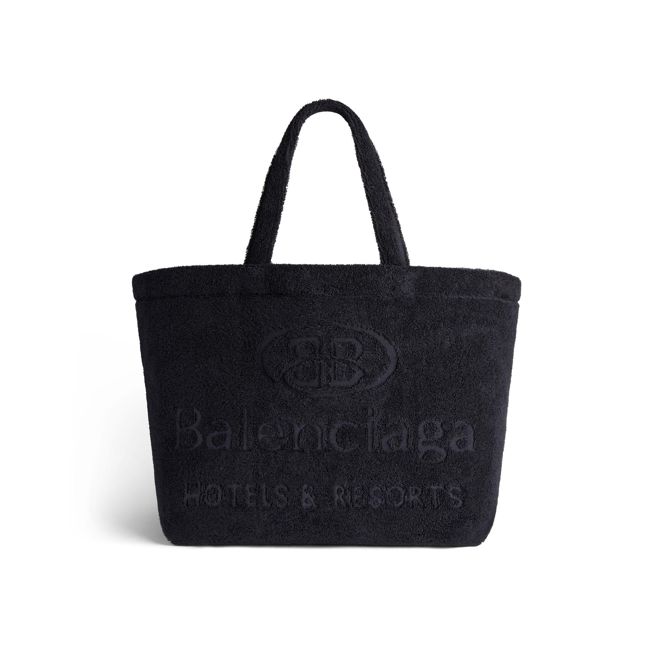 Túi Balenciaga Jumbo Large Tote Bag In Towel Fabric Nữ Đen