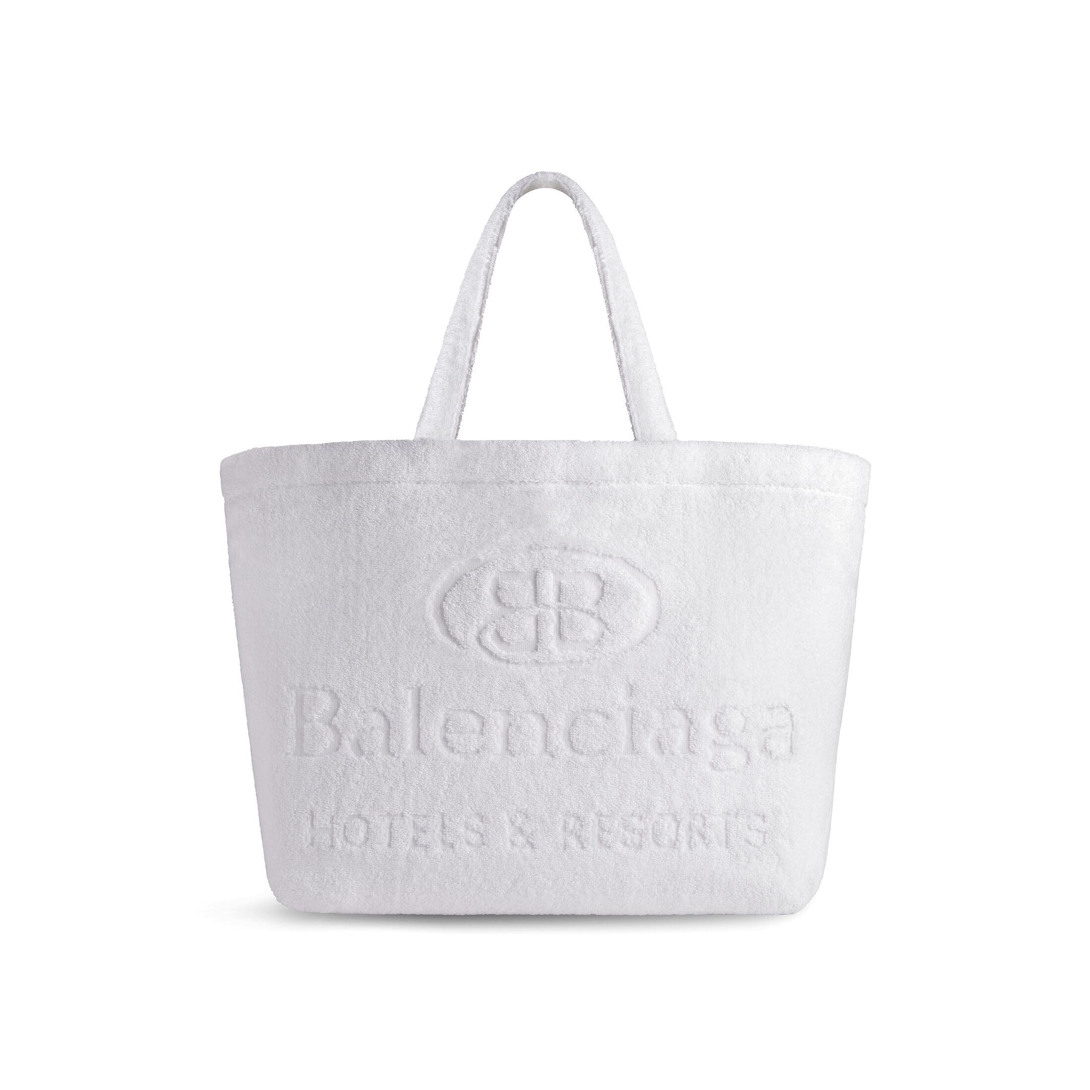 Túi Balenciaga Jumbo Large Tote Bag In Towel Fabric Nữ Trắng