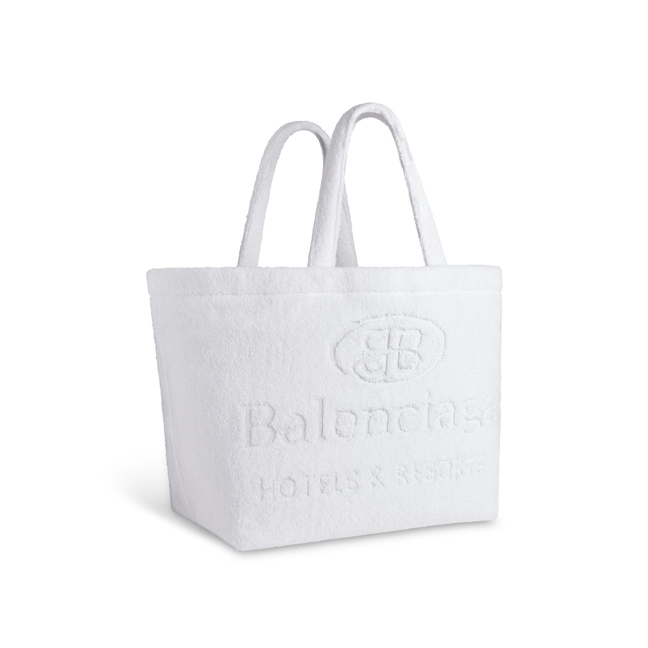 Túi Balenciaga Jumbo Large Tote Bag In Towel Fabric Nữ Trắng