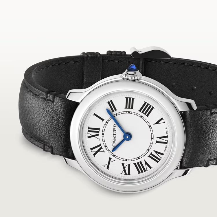 Đồng Hồ Cartier Ronde Must De Cartier Small Watch Nam Đen