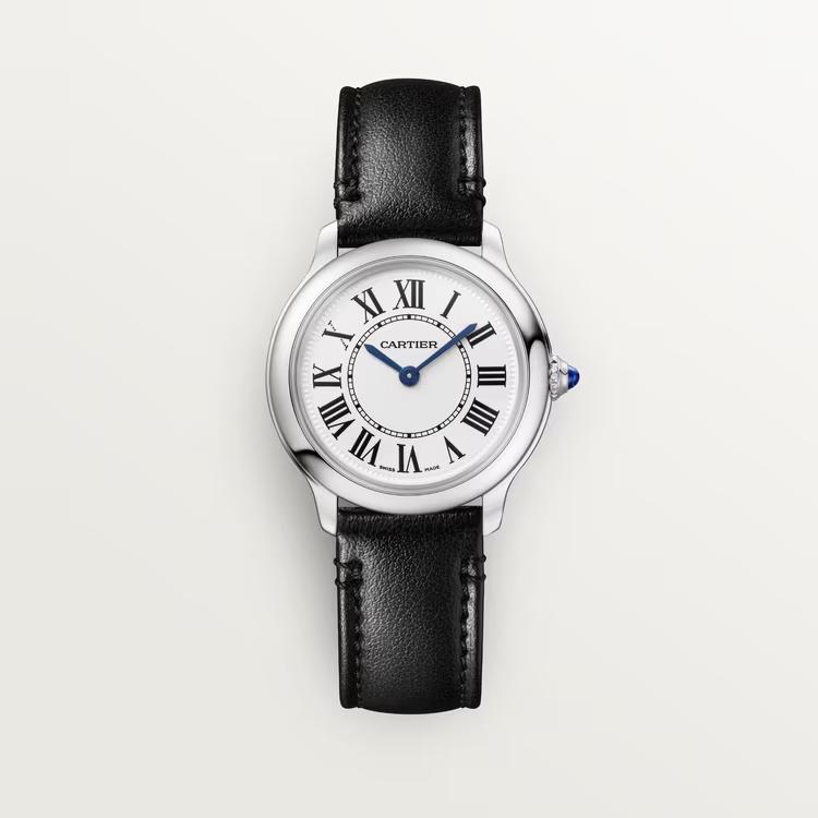 Đồng Hồ Cartier Ronde Must De Cartier Small Watch Nữ Đen