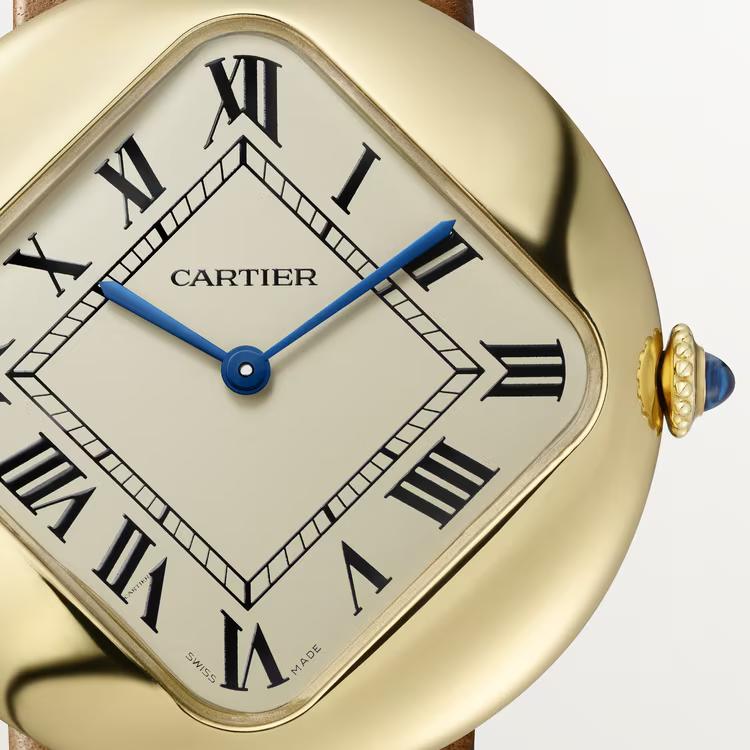 Đồng Hồ Cartier Pebble-Shaped Watch Nam Nâu