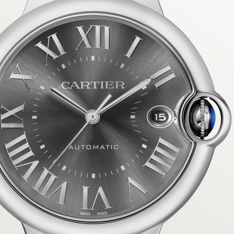 Đồng Hồ Cartier Ballon Bleu De Cartier Large Watch Nam Đen Bạc