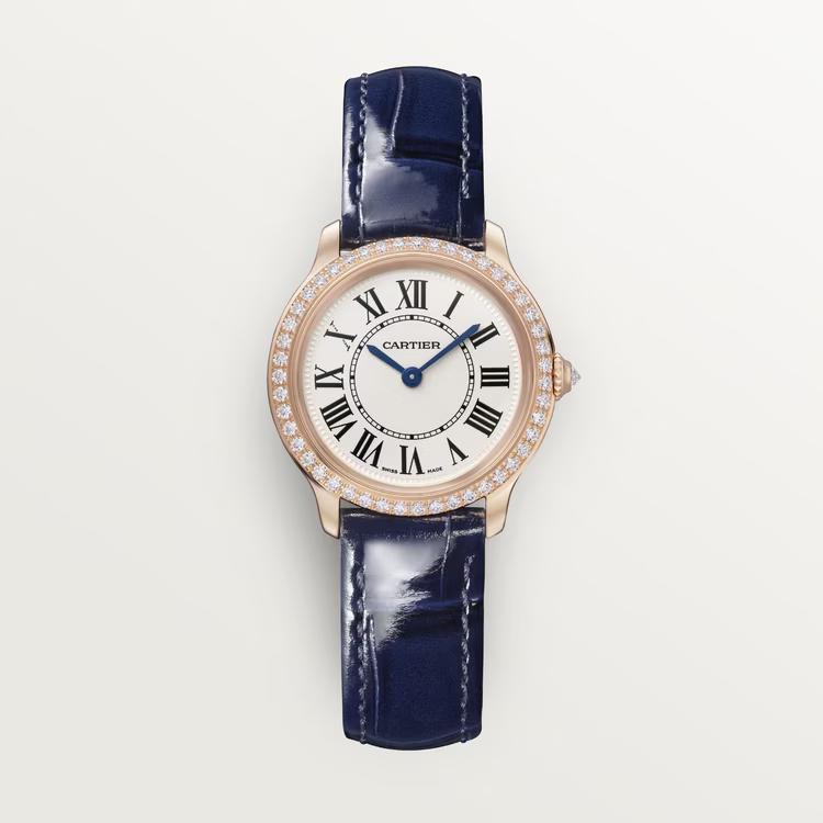 Đồng Hồ Cartier Ronde Louis Cartier Small Watch Nữ Xanh Dương