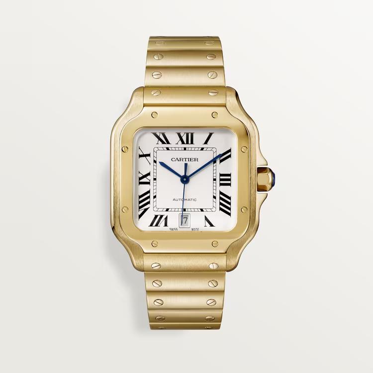 Đồng Hồ Cartier Santos De Cartier Large Watch Nam Vàng