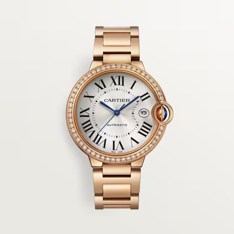 Đồng Hồ Cartier Ballon Bleu De Cartier Large Watch Nam Vàng Hồng