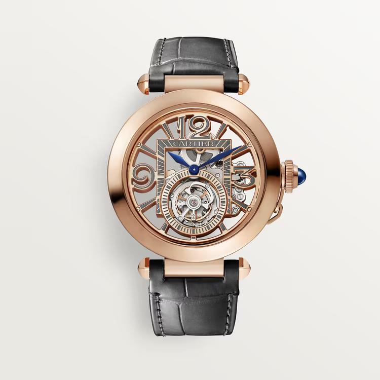 Đồng Hồ Cartier Pasha De Cartier Large Watch Nam Xám Hồng