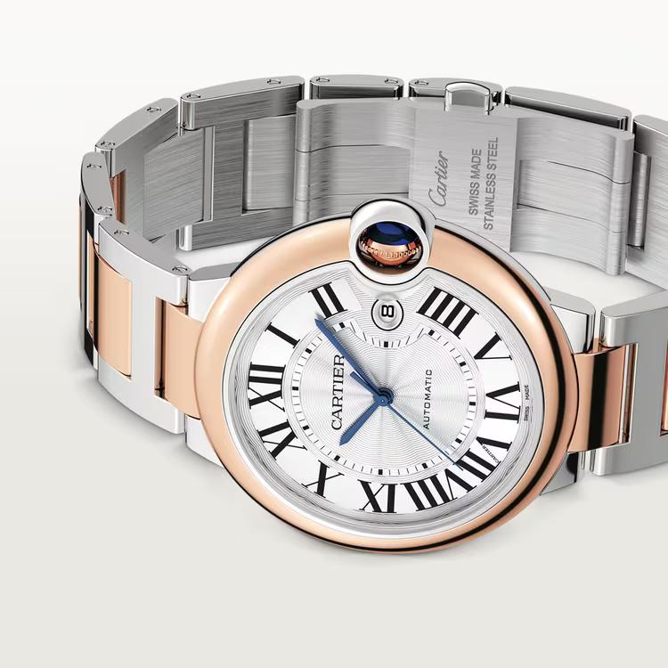 Đồng Hồ Cartier Ballon Bleu De Cartier Large Watch Nam Bạc Hồng