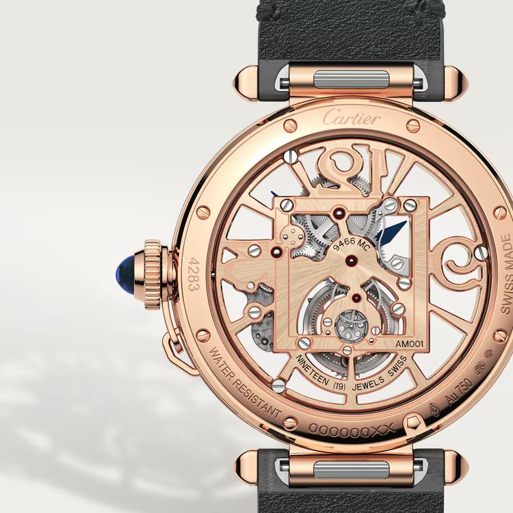 Đồng Hồ Cartier Pasha De Cartier Large Watch Nam Xám Hồng