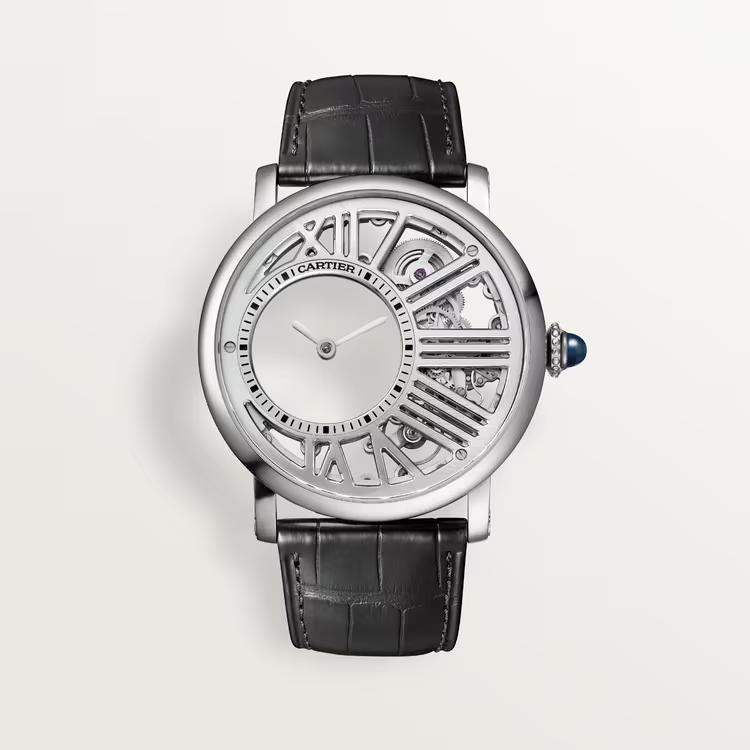 Đồng Hồ Cartier Rotonde De Cartier Watch Nam Xám Đen