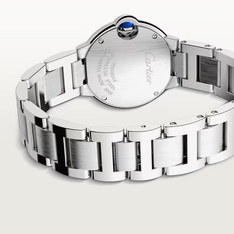 Đồng Hồ Cartier Ballon Bleu De Cartier Small Watch Nữ Bạc Trắng