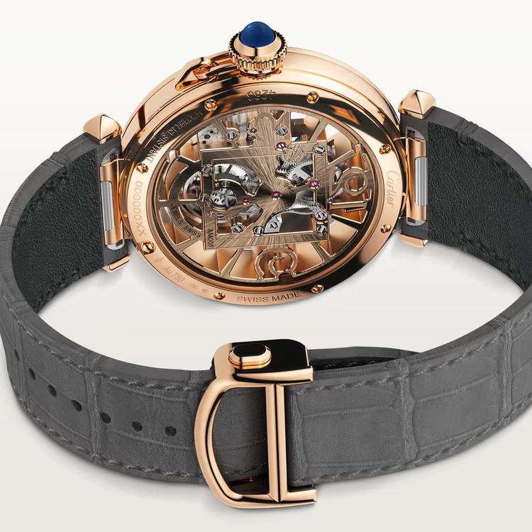 Đồng Hồ Cartier Pasha De Cartier Large Watch Nam Xám Hồng