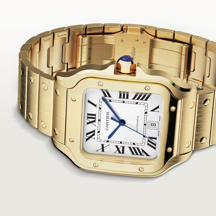 Đồng Hồ Cartier Santos De Cartier Large Watch Nam Vàng