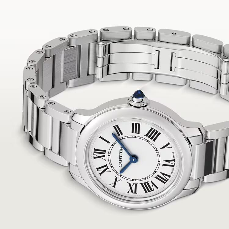 Đồng Hồ Cartier Ronde Must De Cartier Small Watch Nam Bạc