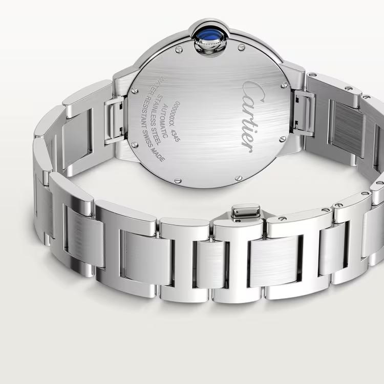 Đồng Hồ Cartier Ballon Bleu De Cartier Large Watch Nam Đen Bạc