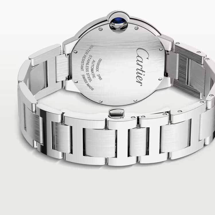 Đồng Hồ Cartier Ballon Bleu De Cartier Large Watch Nam Bạc Trắng