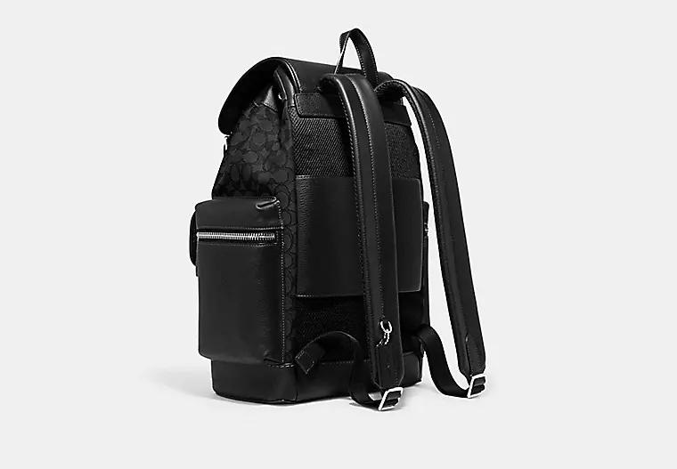 Túi Coach Sprint Backpack In Signature Jacquard Nam Đen