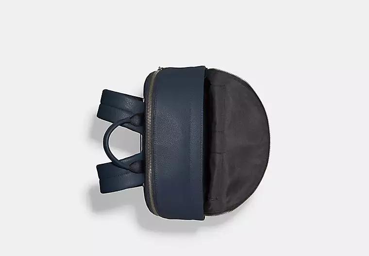 Túi Coach West Backpack With Coach Stripe Nam Xanh Navy