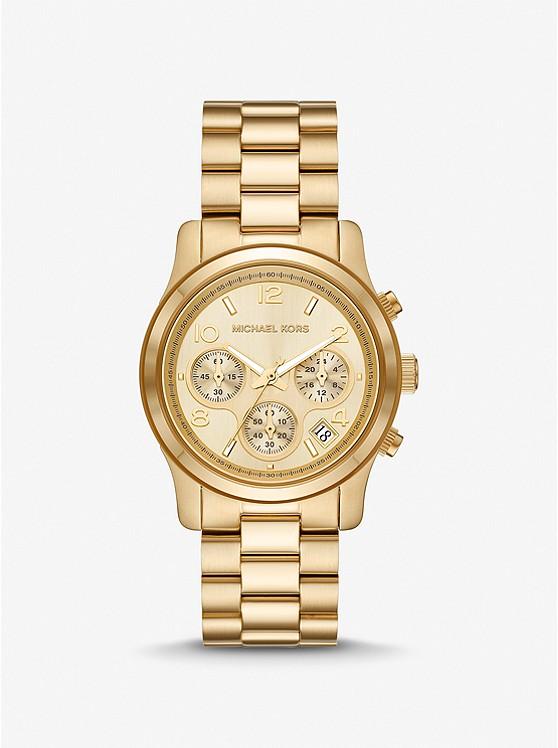 Đồng Hồ Michael Kors Runway Gold-Tone Watch Nam Vàng