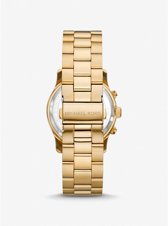 Đồng Hồ Michael Kors Runway Gold-Tone Watch Nam Vàng