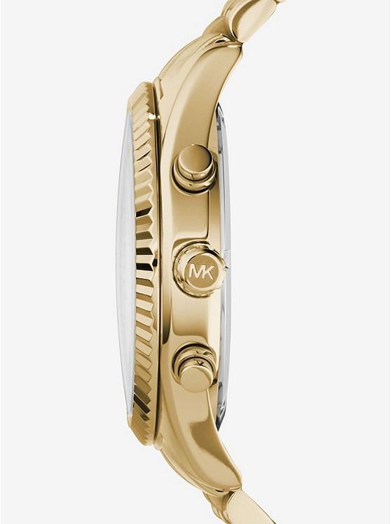 Đồng Hồ Michael Kors Lexington Gold-Tone Watch Nam Vàng