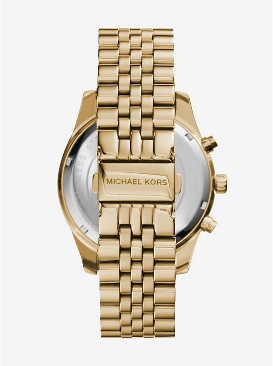 Đồng Hồ Michael Kors Lexington Gold-Tone Watch Nam Vàng