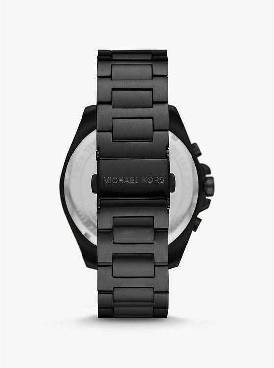 Đồng Hồ Michael Kors Oversized Brecken Black-Tone Watch Nam Đen