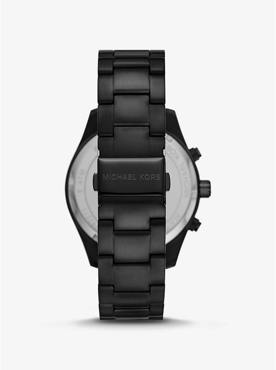 Đồng Hồ Michael Kors Oversized Layton Pavé Black-Tone Watch Nam Đen