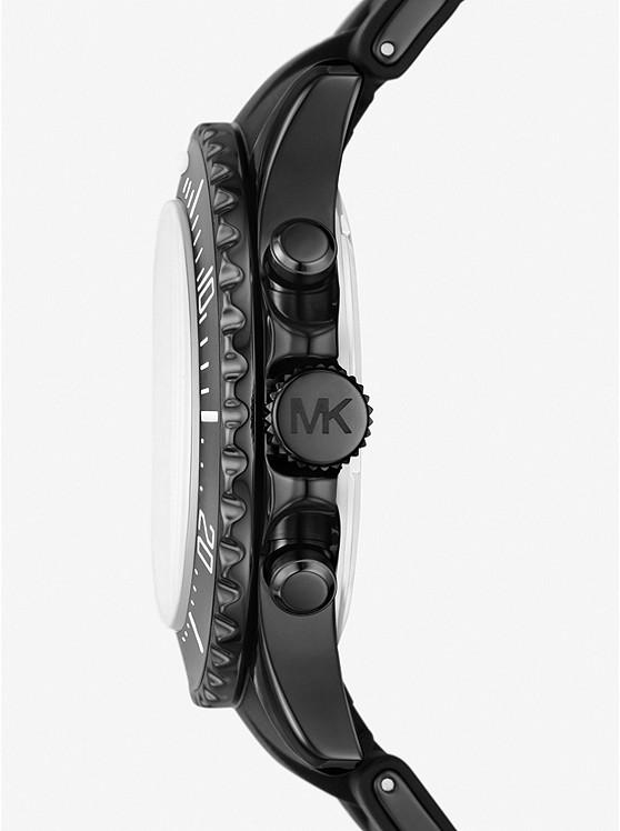 Đồng Hồ Michael Kors Oversized Everest Black-Tone And Silicone Watch Nam Đen