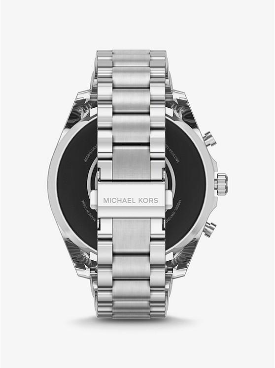 Đồng Hồ Michael Kors Gen 6 Bradshaw Silver-Tone Smartwatch Nam Bạc