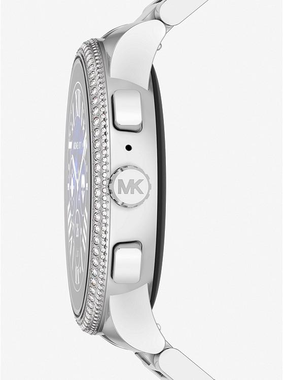 Đồng Hồ Michael Kors Gen 6 Camille Pavé Silver-Tone Smartwatch Two Tone Nam Bạc