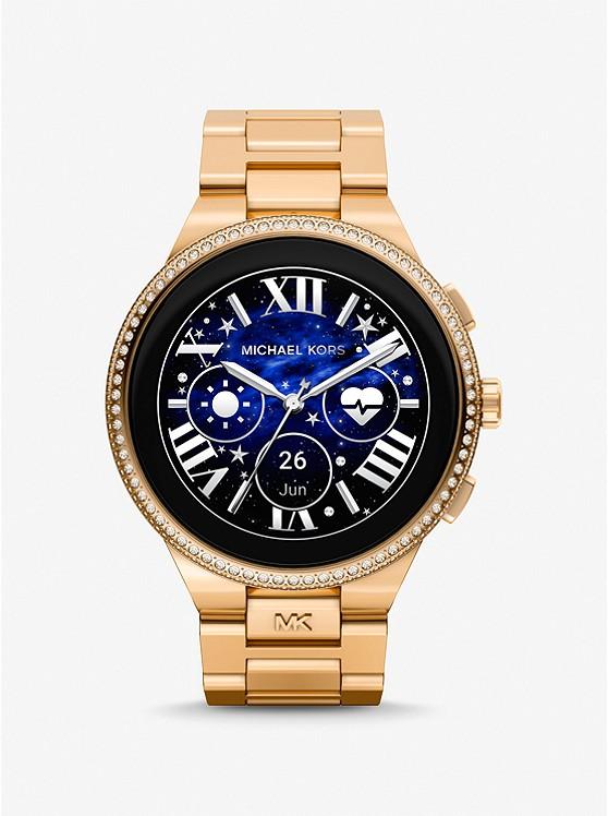 Đồng Hồ Michael Kors Gen 6 Camille Pavé Gold-Tone Smartwatch Nam Vàng