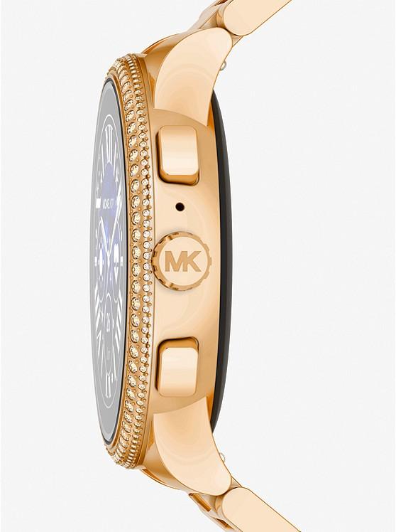 Đồng Hồ Michael Kors Gen 6 Camille Pavé Gold-Tone Smartwatch Nam Vàng