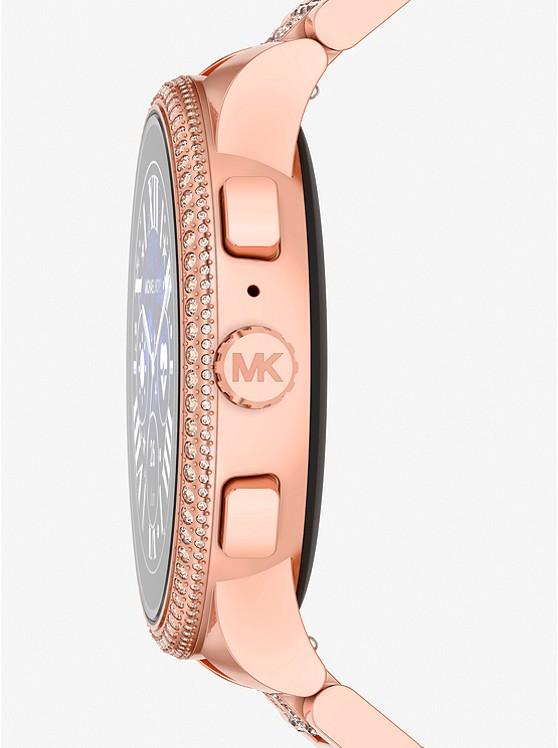 Đồng Hồ Michael Kors Gen 6 Camille Pavé Rose Gold-Tone Smartwatch Nam Vàng Hồng