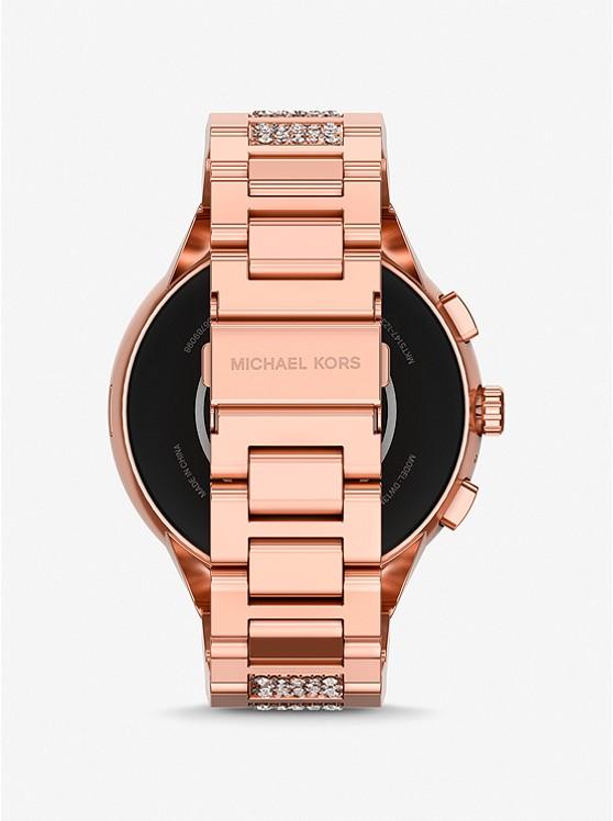 Đồng Hồ Michael Kors Gen 6 Camille Pavé Rose Gold-Tone Smartwatch Nam Vàng Hồng