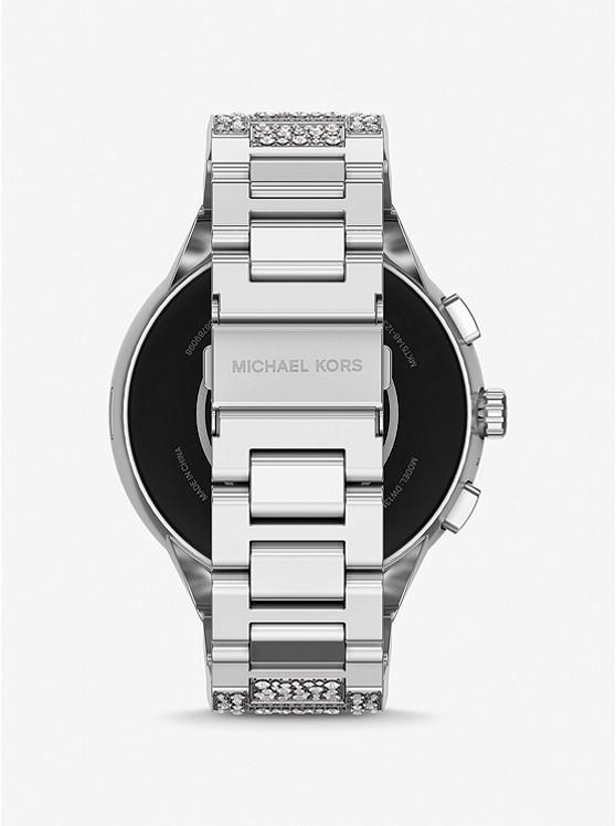 Đồng Hồ Michael Kors Gen 6 Camille Pavé Silver-Tone Smartwatch Nam Bạc