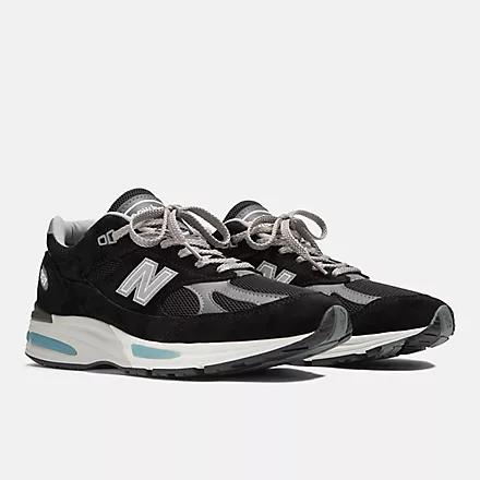 Giày New Balance Made In Uk 991V2 Nữ Đen Trắng